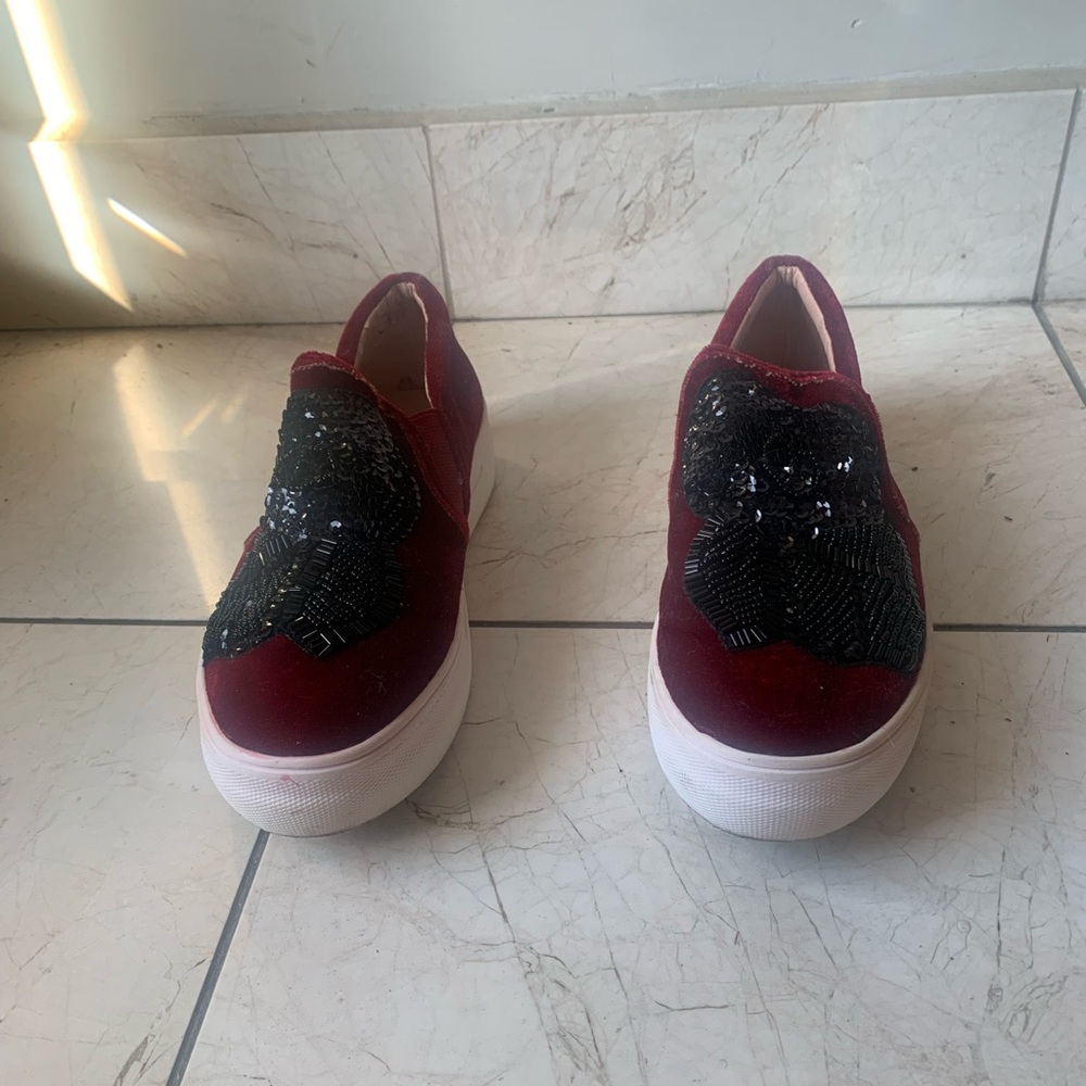Topshop Elegant Red Slip-On Women's Shoes